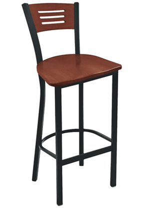 Picture of BARSTOOL WITH WALNUT SEAT AND BACK