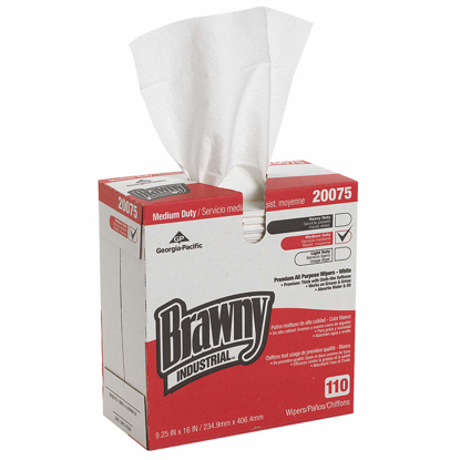 Picture of BRAWNY DISPOSABLE WIPES DOUBLE RE-CREPED