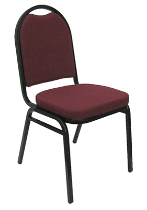 Picture of GUEST CHAIR STACK BURGUNDY