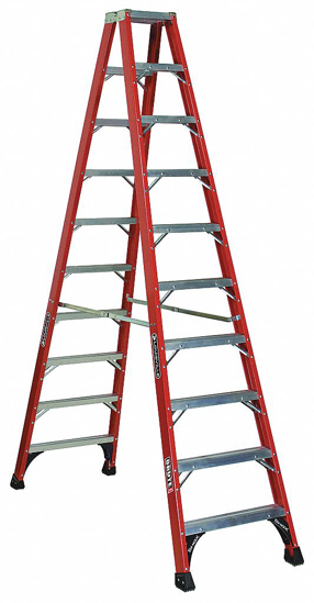 Picture of TWIN STEPLADDER-FBRGLS-IAA-10FT-FM1400HD