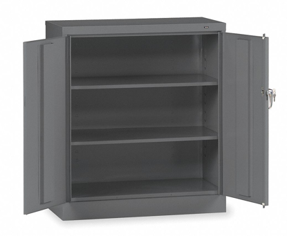 Picture of COMMERCIAL STORAGE CABINET- MEDIUM GRAY- 42 IN H X 36 IN W X 18 IN D- ASSEMBLED