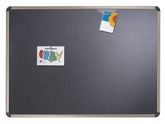 Picture of PUSH-PIN BULLETIN BOARD- FOAM- 48 INH X 72 INW- BLACK