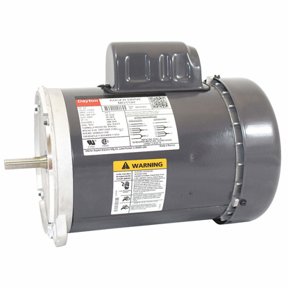 Picture of 3/4 HP AUGER DRIVE MOTOR-CAPACITOR-START-1725 NAMEPLATE RPM-115/230 VOLTAGE-FRAME 56YZ