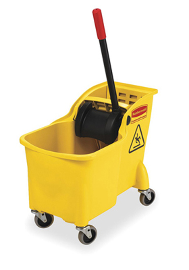 Picture of YELLOW POLYPROPYLENE MOP BUCKET AND WRINGER- 7 3/4 GAL