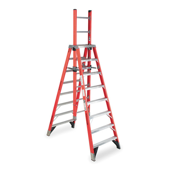 Picture of TRESTLE EXTENSION LADDER FIBRGLSS 8FT IA