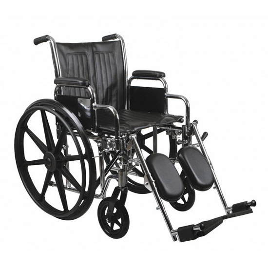 Picture of WHEELCHAIR300LB18 IN SEATSILVER/BLACK