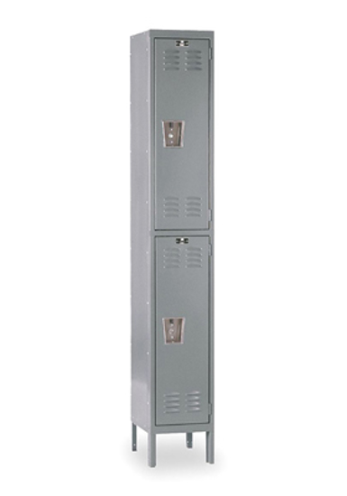 Picture of WARDROBE LOCKER-LVRD-1 WIDE- 2 TIER-GRAY