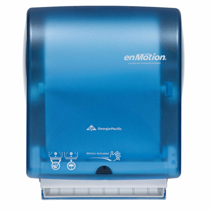Picture of PAPER TOWEL DISPENSER- ENMOTION(R)- BLUE- (1) ROLL W/STUB ROLL- AUTOMATIC