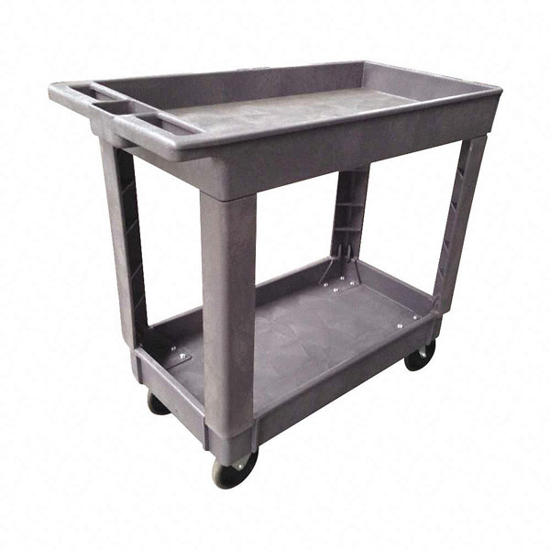 Picture of UTILITY CART WITH DEEP LIPPED PLASTIC SHELVES- 500 LB LOAD