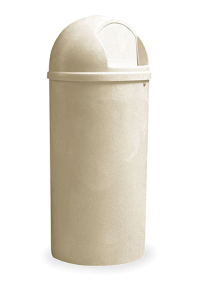 Picture of TRASH CAN ROUND 25 GAL. BEIGE