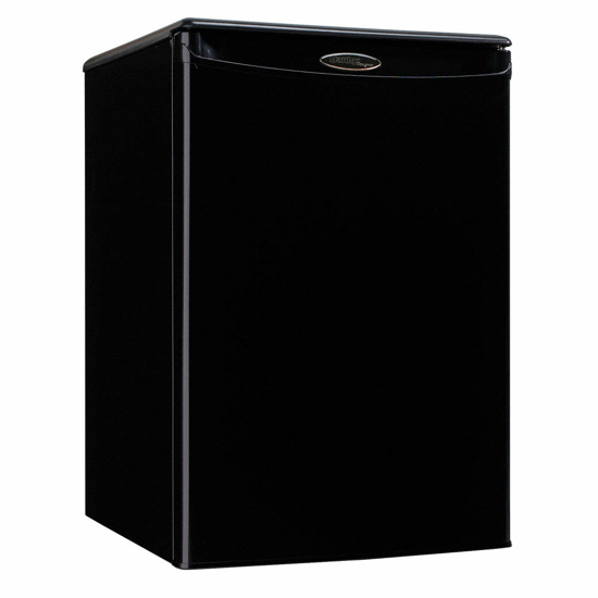 Picture of REFRIGERATOR- RESIDENTIAL- BLACK- 17 5/8 IN OVERALL WIDTH- 2.6 CU FT REFRIGERATOR CAPACITY