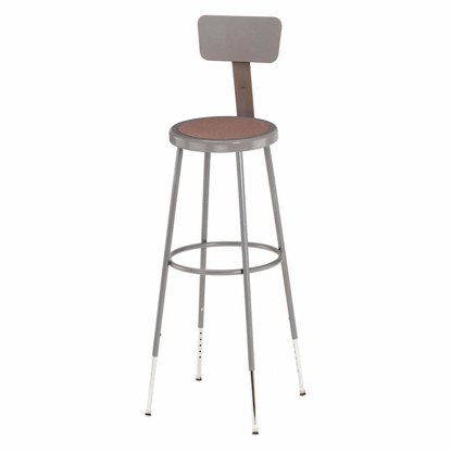 Picture of ROUND STOOL WITH 31 IN TO 39 IN SEAT HEIGHT RANGE AND 300 LB WEIGHT CAPACITY- GRAY