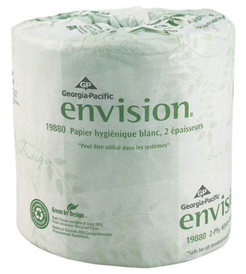 Picture of TOILET PAPER ROLL- ENVISION(R)- STANDARD CORE- 2 PLY- 1 5/8 IN CORE DIA.- PK 48