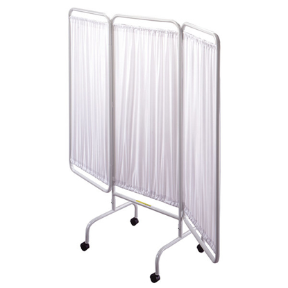 Picture of PRIVACY SCREEN W/CASTERS-3 PANEL-WHITE