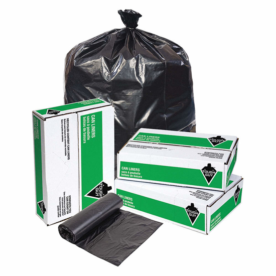 Picture of RECYCLED TRASH BAG-60 GAL.-BLACK-PK50