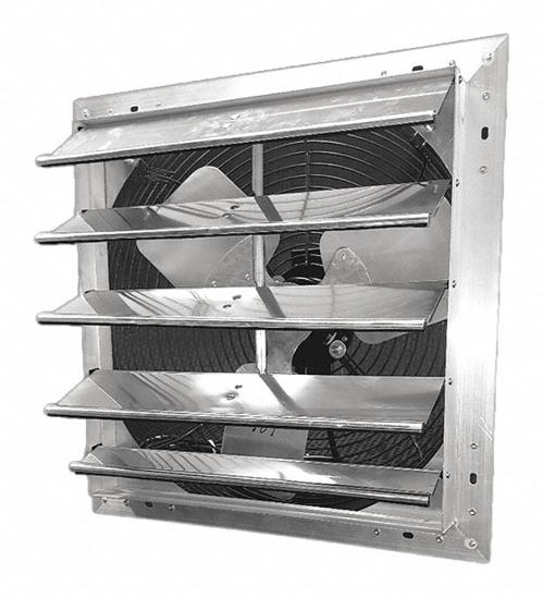 Picture of 1/4 HP HP 20 IN-DIA. 115V ACV SHUTTER MOUNT EXHAUST FAN- 21 IN SQUARE OPENING REQUIRED