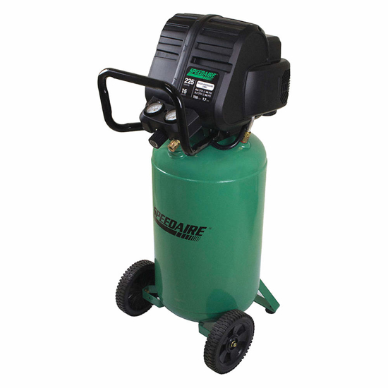 Picture of PORTABLE AIR COMPRESSOR- OIL FREE- 15 GAL TANK- VERTICAL- 1