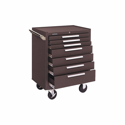 Picture of MATTE BROWN- HEAVY DUTY- ROLLING TOOL CABINET- 27 IN OVERALL WIDTH- 18 IN OVERALL DEPTH