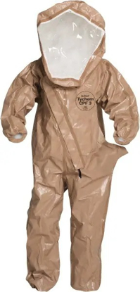 Picture of DUPONT SIZE 2XL, TAN, CHEMICAL ENCAPSULATED SUIT NO POCKETS