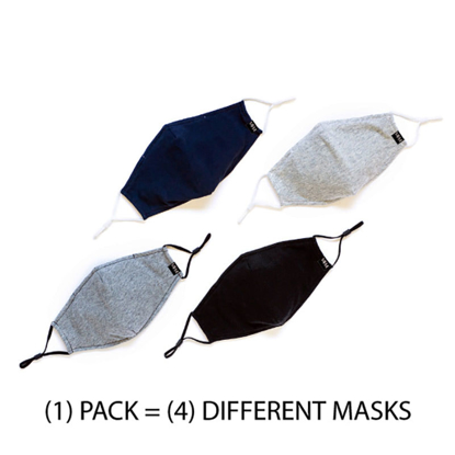Picture of FACE MASKS ADULT SOLID (4) PACK