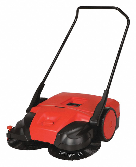 Picture of WALK BEHIND SWEEPER- MANUAL- 31 IN CLEANING PATH WIDTH- 13.2 GAL HOPPER CAPACITY- TRIPLE BRUSH