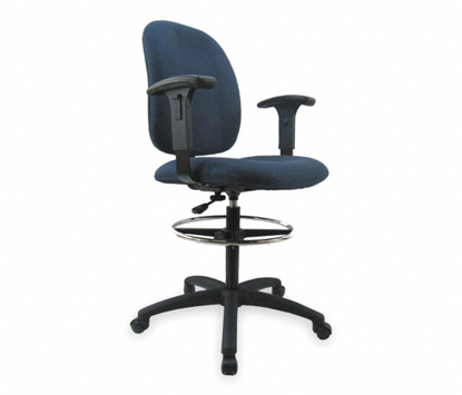 Picture of BLUE FABRIC DRAFTING CHAIR