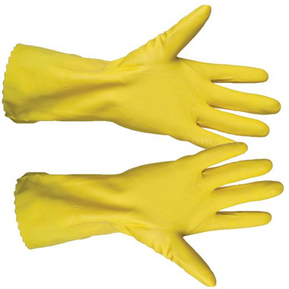 Picture of RUBBER GLOVES- FLOCKED LINED