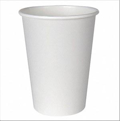 Picture of 12 OZ PAPER DISPOSABLE HOT CUP- WHITE- 1000 PK