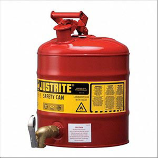 Picture of TYPE I CAN TYPE- 5 GAL- FLAMMABLES- GALVANIZED STEEL- RED