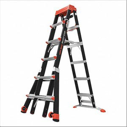 Picture of ADJ. STEPLADDER-IAA-FIBERGLASS-375 LB.