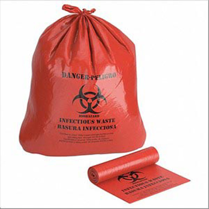 Picture of BIOHAZARD BAGS-30 GAL.-RED-PK100