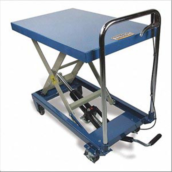 Picture of MANUAL MOBILE SCISSOR-LIFT TABLE- 660 LB LOAD CAPACITY- 32 IN X 20 IN