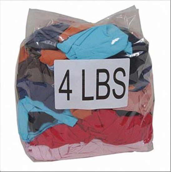 Picture of CLOTH RAG- T-SHIRT- ASSORTED- VARIES- 4 LB