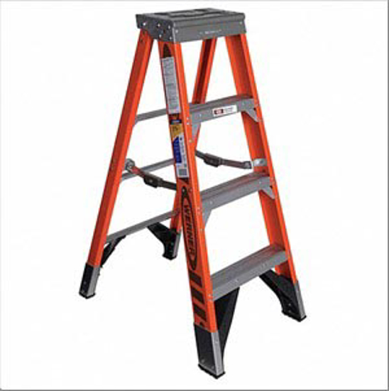 Picture of STEPLADDER-FIBERGLASS-4 FT. H-375 LB CAP