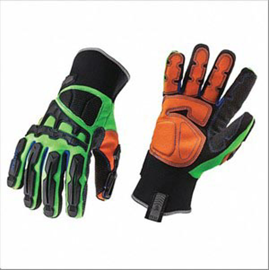Picture of COLD PROTECTION GLOVES-M-LIME/BLK/ORN-PR