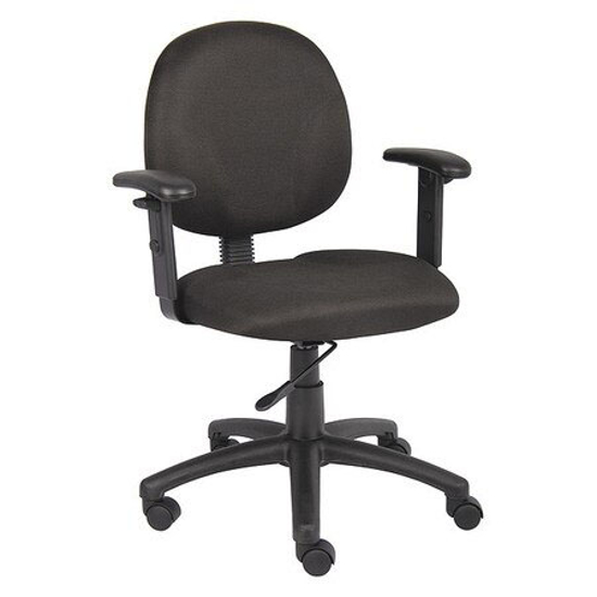 Picture of FABRIC TASK CHAIR W/ ADJUSTABLE ARMS BLACK