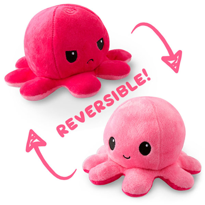 Picture of REVERSIBLE OCTOPUS PLUSHIE LIGHT PINK AND PINK 200PK