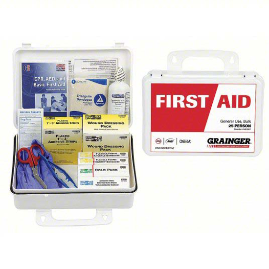 Picture of FIRST AID KIT- KIT- PLASTIC- INDUSTRIAL- 25 PEOPLE SERVED PER KIT