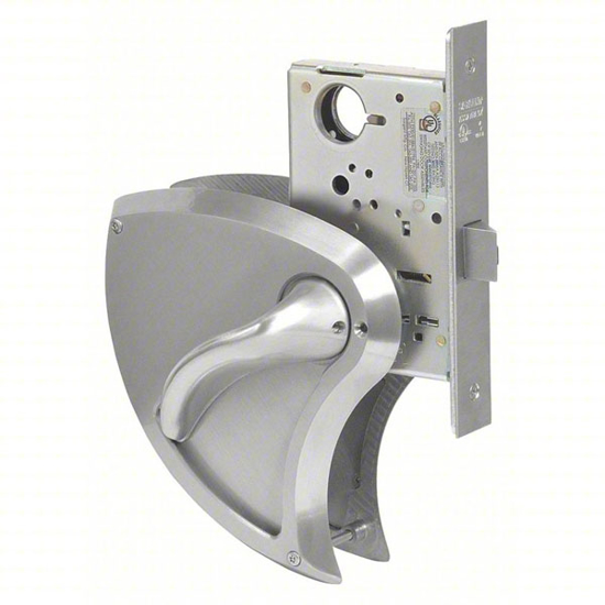 Picture of SARGENT MORTISE LOCKSET- GRADE 1- 8200 BHW- DULL STAINLESS STEEL- NOT KEYED- MECHANICAL- LEVER- 3 HR