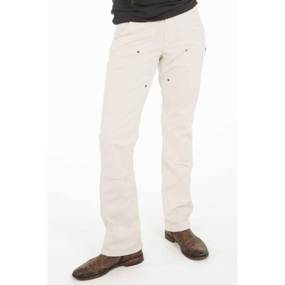 Picture of ANNA TASKPANT PAINTERS WHT CANVAS