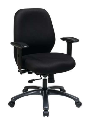 Picture of DESK CHAIR-  MESH-  ADJUSTABLE ARMS-  BLACK