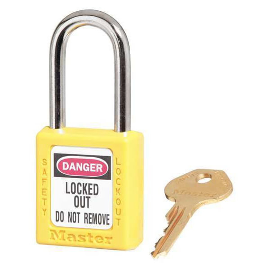Picture of LOCKOUT PADLOCK, KA, YELLOW, 1.75 INCHES HEIGHT
