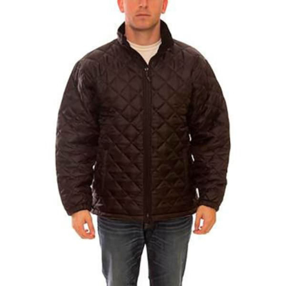 Picture of QUILTED INSULATED JACKET, MENS XL, COLLARED, BLACK