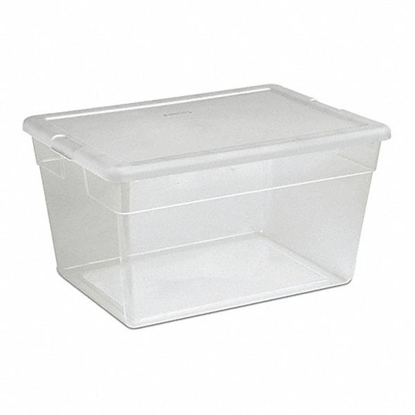 Picture of STORAGE TOTE14.0 GAL.CLEAR/WHITE23IN L