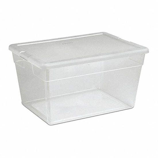 Picture of STORAGE TOTE14.0 GAL.CLEAR/WHITE23IN L