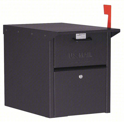 Picture of SALSBURY INDUSTRIES MAIL CHEST- BLACK- FRONT- PEDESTAL- POWDER COATED
