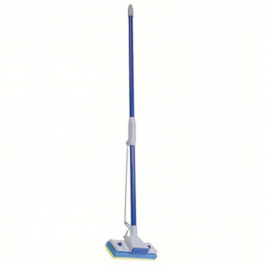 Picture of SCREW ON SPONGE WET MOP HEAD AND HANDLE- BLUE- 48 IN HANDLE LENGTH