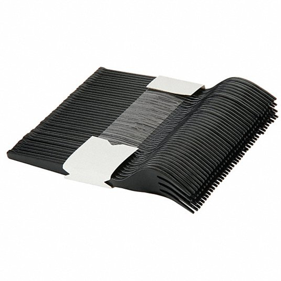 Picture of FORK- BLACK- HEAVY WEIGHT- PLASTIC- UNWRAPPED- PK 960