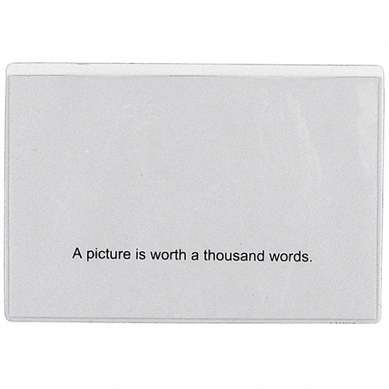 Picture of JOB TICKET HOLDER: PLASTIC, MAGNETIC, 4X6, 2 PK