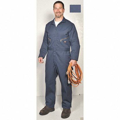 Picture of LONG SLEEVE COVERALL- 2XL- POLYESTER AND COTTON- DARK NAVY- MEN'-S- ZIPPER